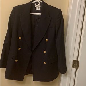 Talbots Petites Navy Wool Blazer